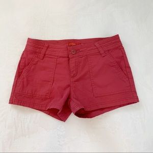 Prana Red Short Shorts